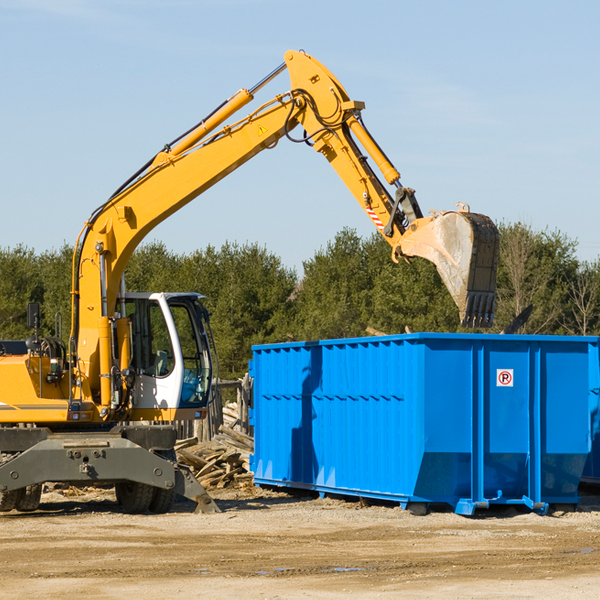 can i choose the location where the residential dumpster will be placed in Bethelridge Kentucky